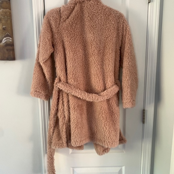 Natori Womens Dusty Rose Pink Plush Sherpa Robe Shawl Collar S/M RN89782 - Picture 8 of 9